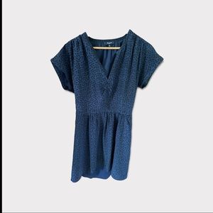 Blue silk summery madewell dress